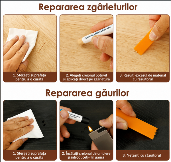 Kit Reparare Parchet şi Mobilier